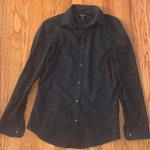 H&M Black long sleeve button down